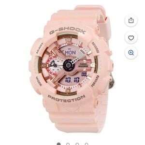 G-Shock Pink Watch with Robust Design and Dual Display